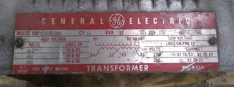 General Electric Transformer Serial Number General Electric Transformer Serial Number